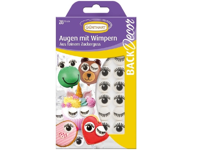 Günthart Suikerfiguren Oogjes met Wimpers 28st. (Ø17mm)