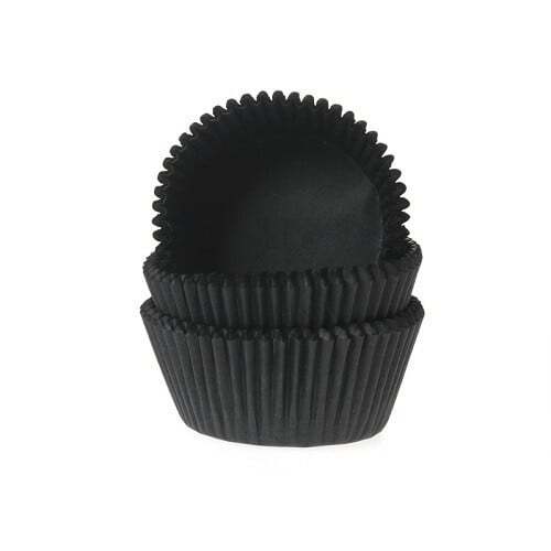 Cupcake cups Effen Zwart - 500 stuks HoM