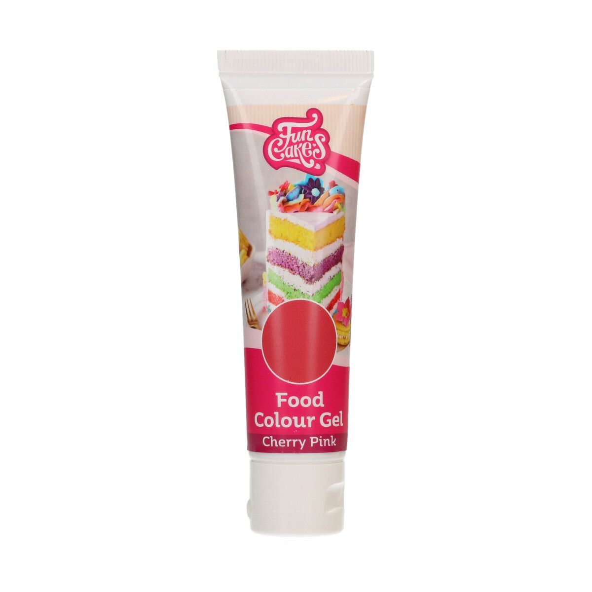 FunCakes Kleurstof Gel Tube - Cherry Pink 30g