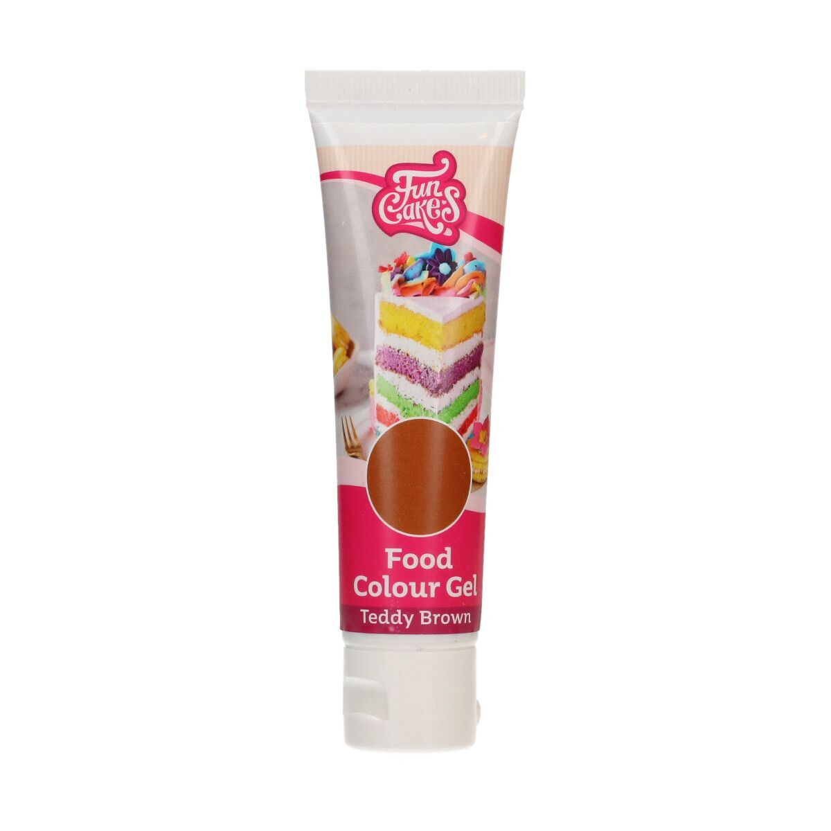 FunCakes Kleurstof Gel Tube - Teddy Brown 30g