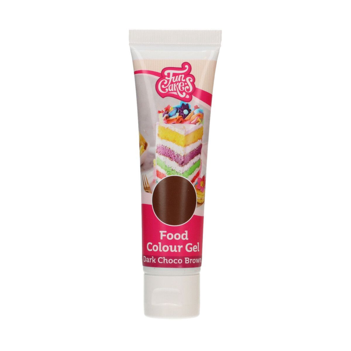 FunCakes Kleurstof Gel - Dark Choco Brown 30g