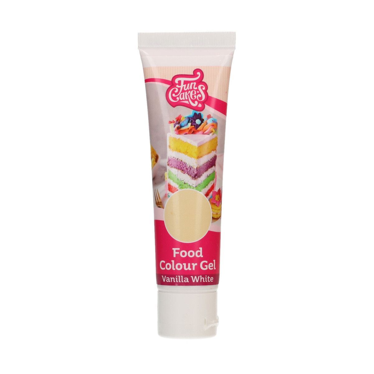 FunCakes Kleurstof Gel Tube - Vanilla White 30g