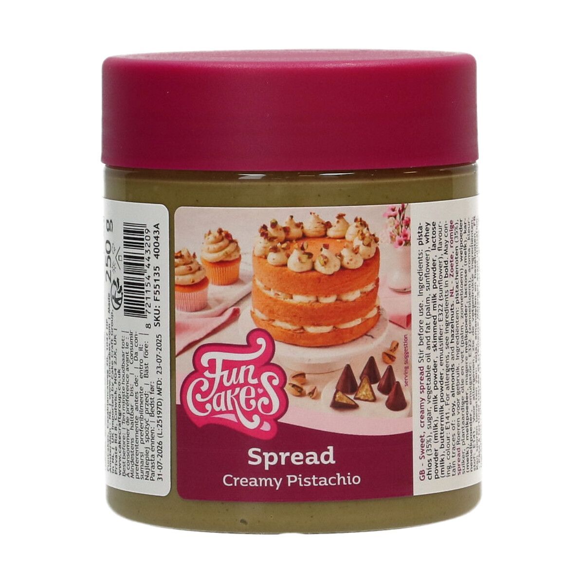FunCakes Spread - Creamy Pistachio 250g