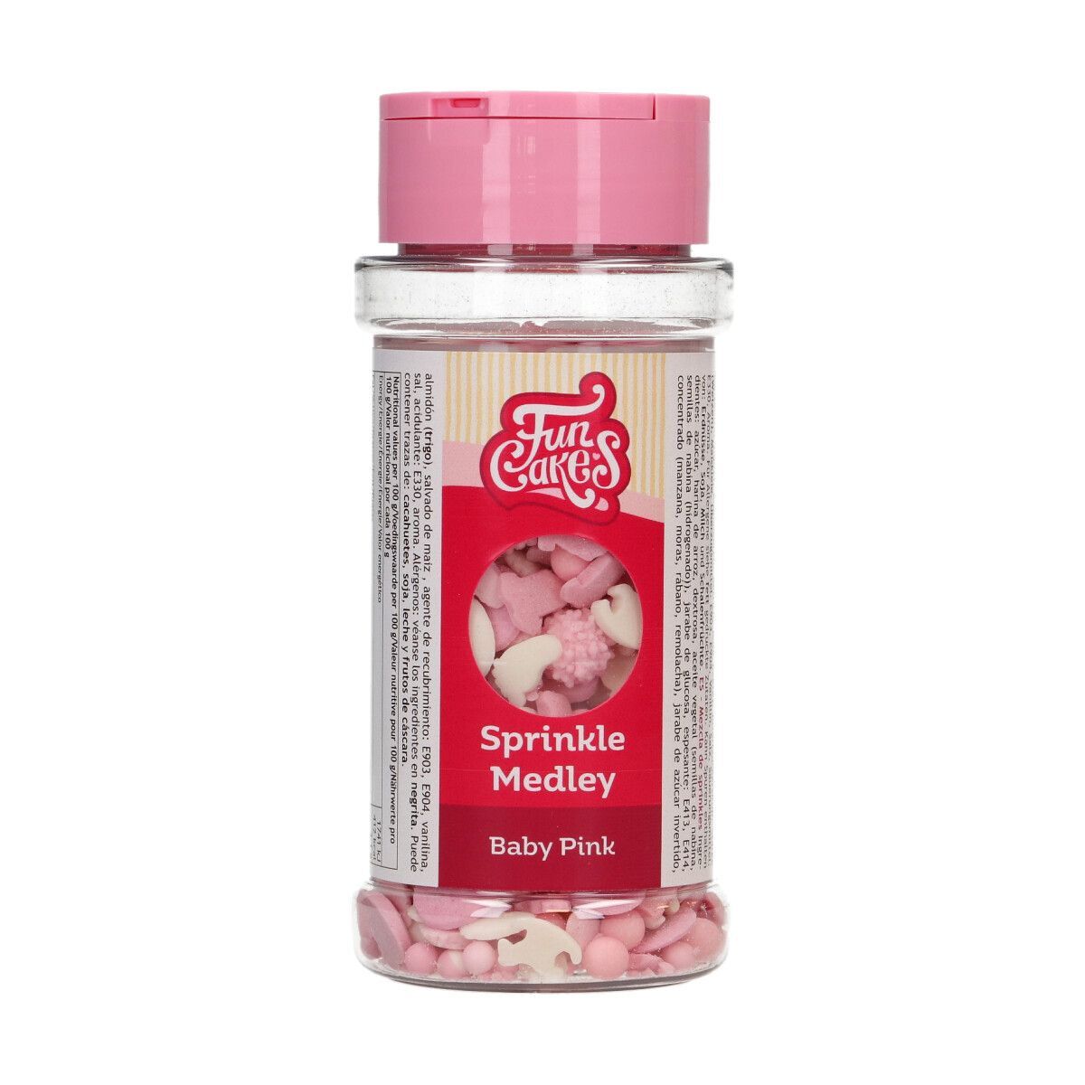 FunCakes Sprinkle Medley - Baby Pink 50g