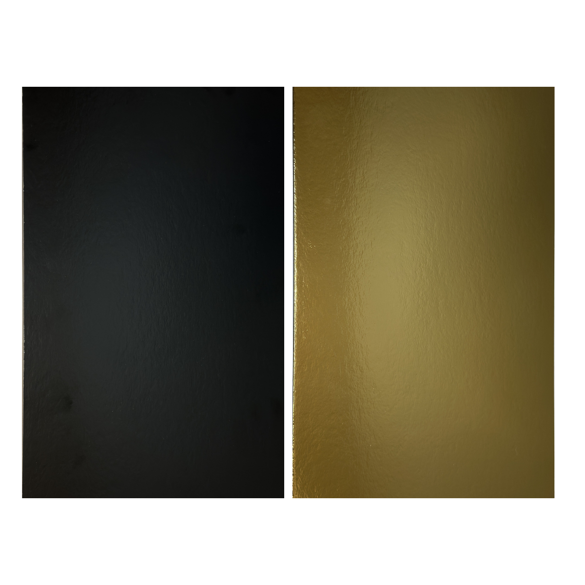 Taartkarton Rechthoek Zwart/Goud 40x60cm (PatisDecor)