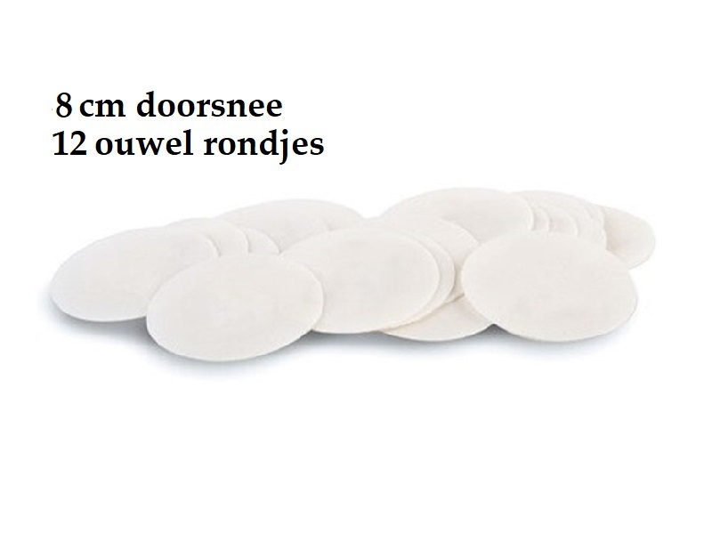 Ouwelrondjes 8 cm - 12 stuks