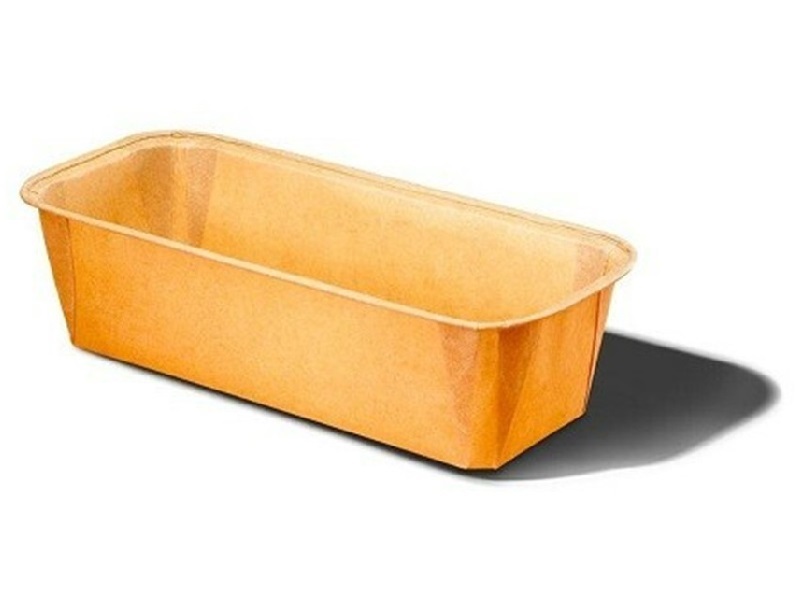 Papieren bakvorm Middel 15.8 x 5.5 x 5.2 cm Naturel (per stuk)