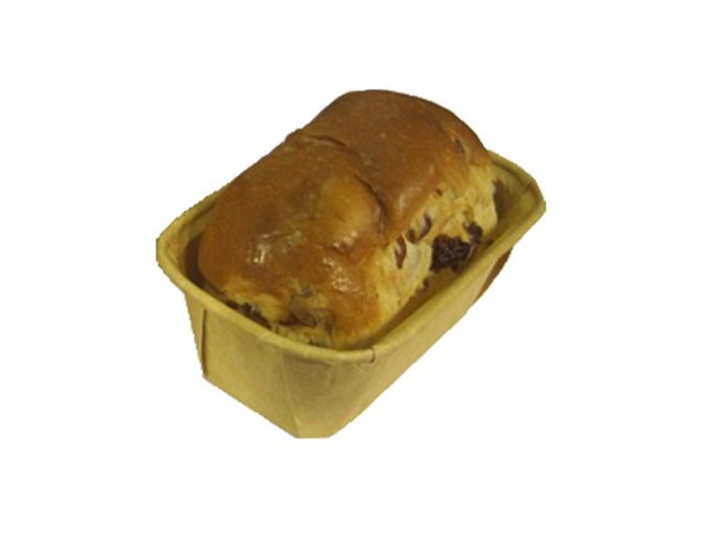 Papieren bakvorm Mini 8x4x4cm Naturel (per stuk)