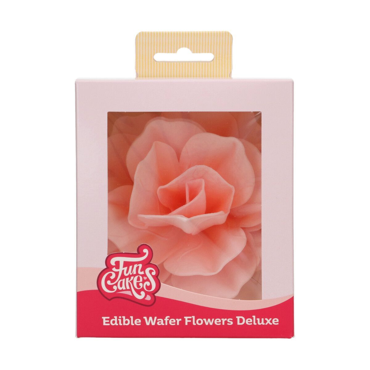 FunCakes Eetbare Papieren Bloemen Deluxe Rose Pastella Roze Groot pk/1