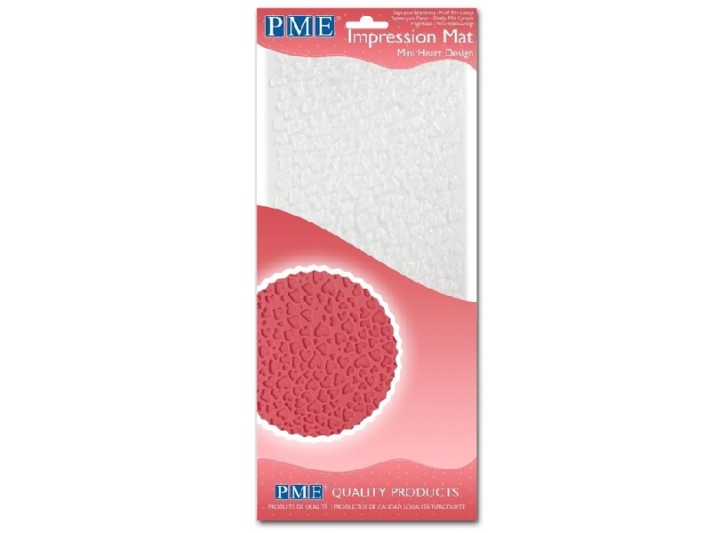 PME Impression Mat Mini Heart Design