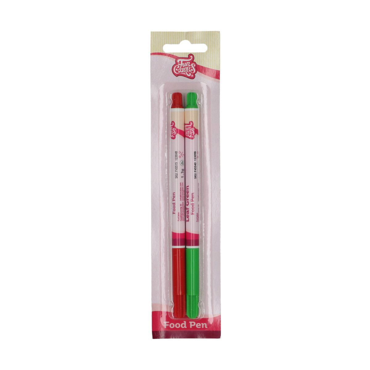 FunCakes Food Pen Rood-Groen Set/2