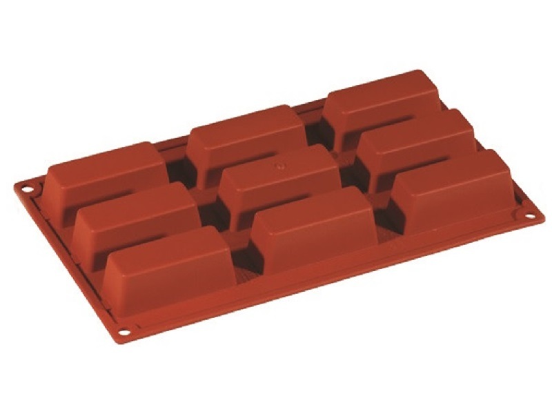 Siliconen Bakvorm Cakes Mini 80x30x30mm (9)