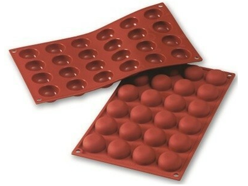 Siliconen Bakvorm Pomponette 34x16mm 24x