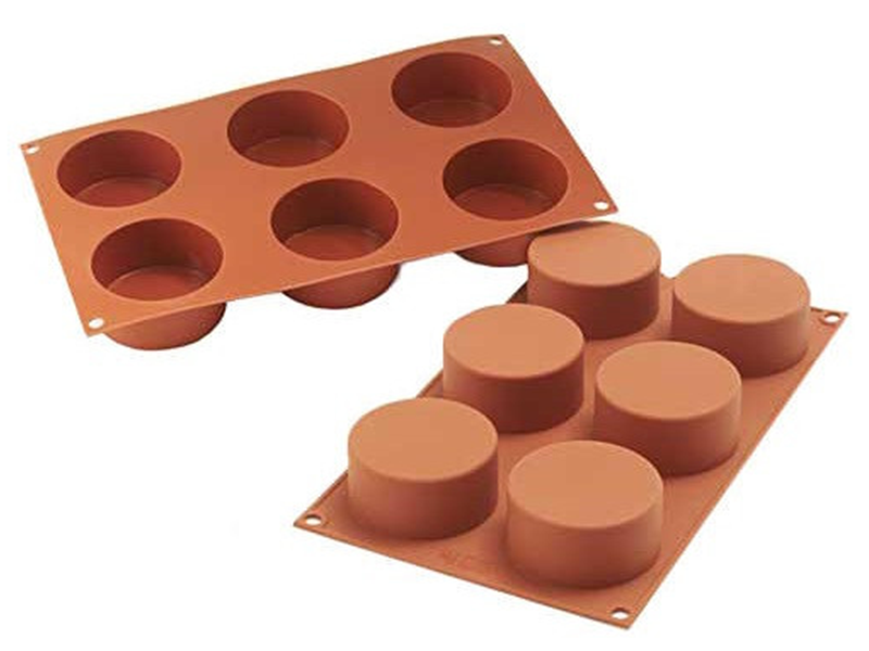 Silikomart Siliconen Bakvorm Cilinder (6x) Ø7x3.5cm
