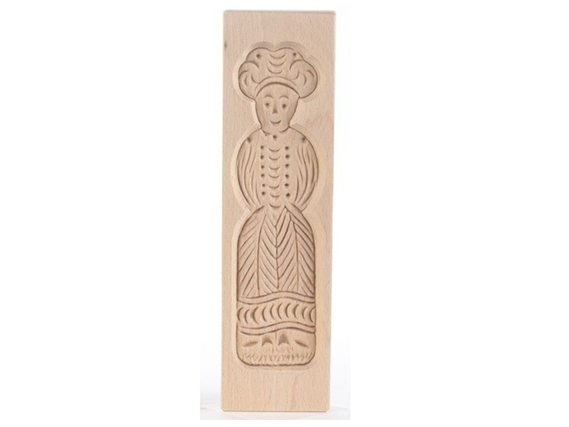 Speculaasplank Medium pop vrouw 20.5x5.5 cm