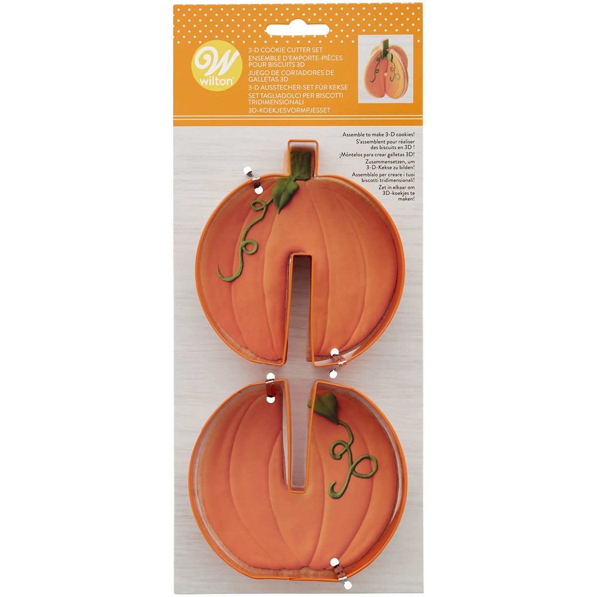 Wilton 3D Uitsteker Pompoen Set/2