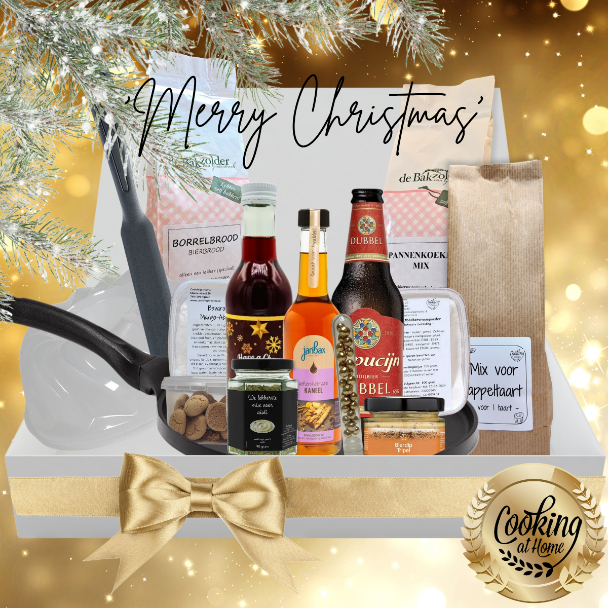 Kerstpakket_Merry_Christmas_-_goud Kerstpakket 'Merry Christmas'