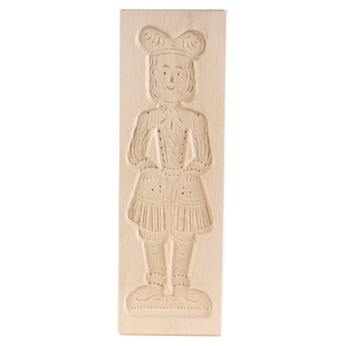 Speculaasplank Groot Pop Man (Piet) 30x10cm.