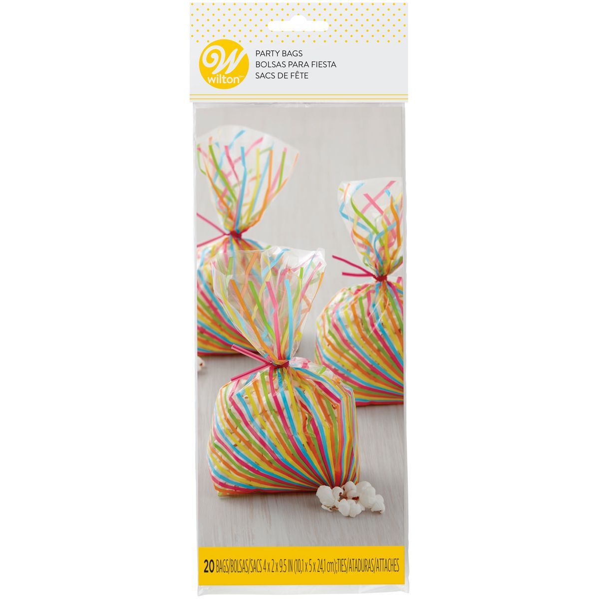 WILTON2023_1912-0426_WILTON_TREAT_BAGS_COLORWHEEL_JPG_1 Wilton Party Bags Colorwheel pk/20