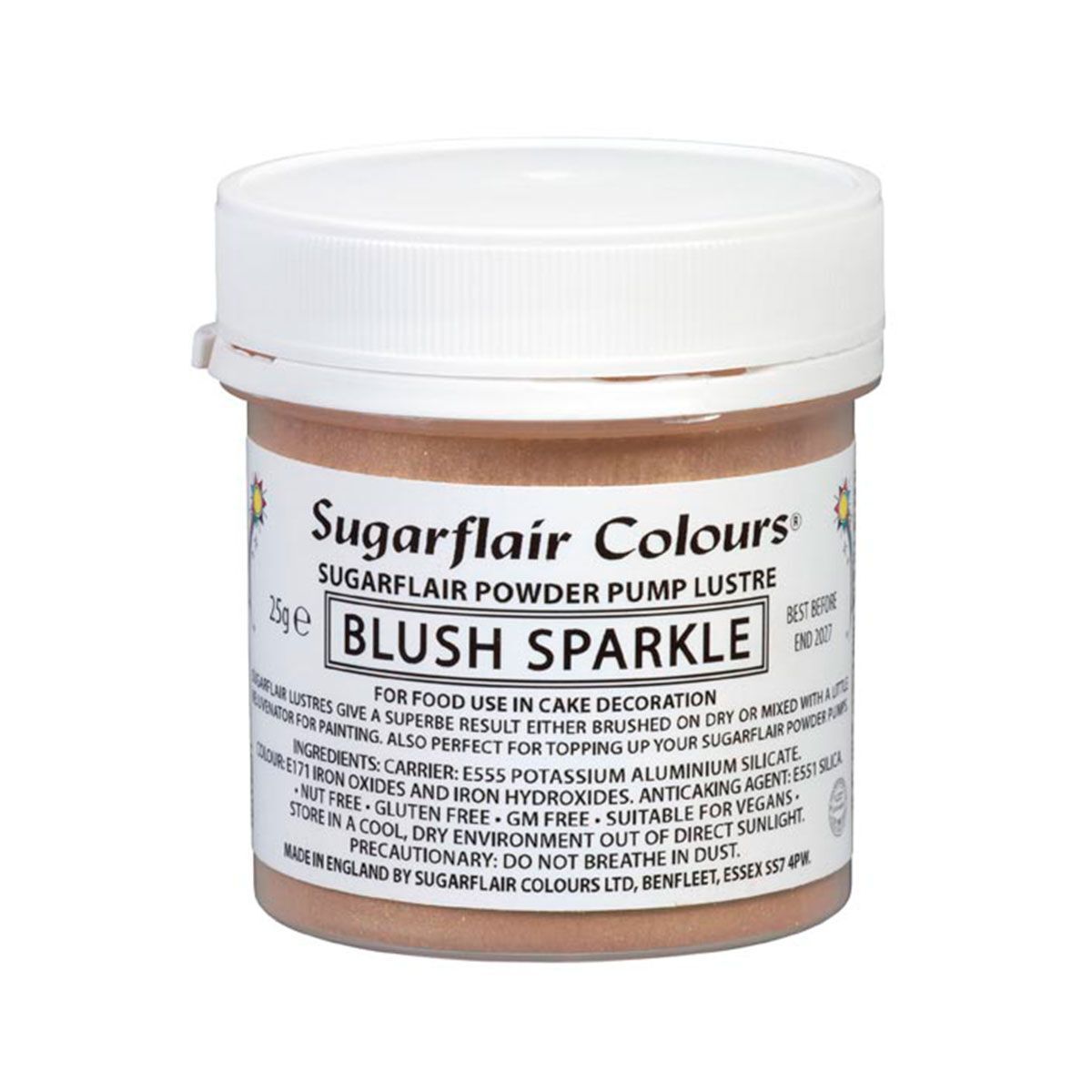Sugarflair Pump Refill - Blush Sparkle - 25g