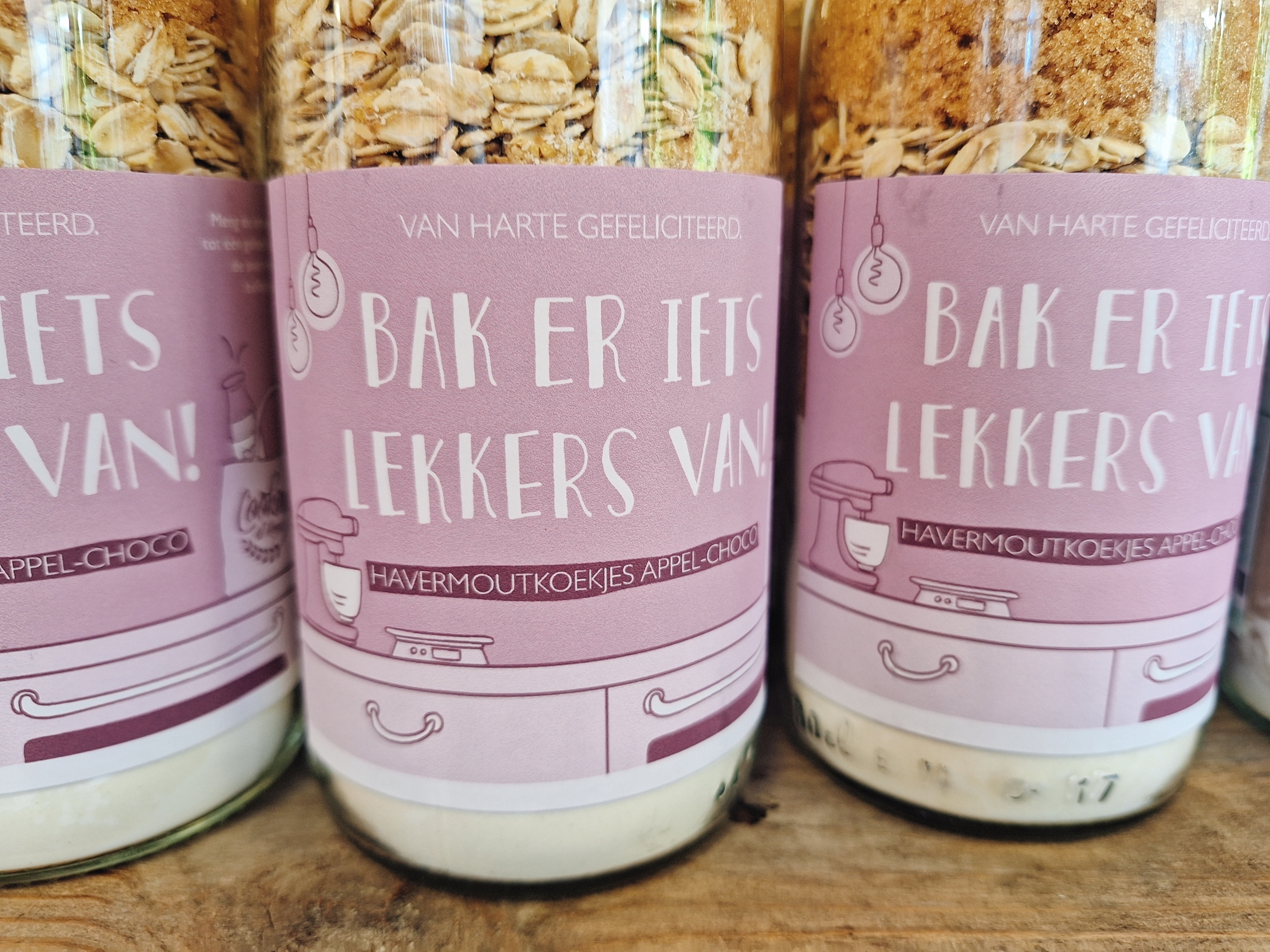 Cadeaufles Appel Choco Cookies - Gefeliciteerd