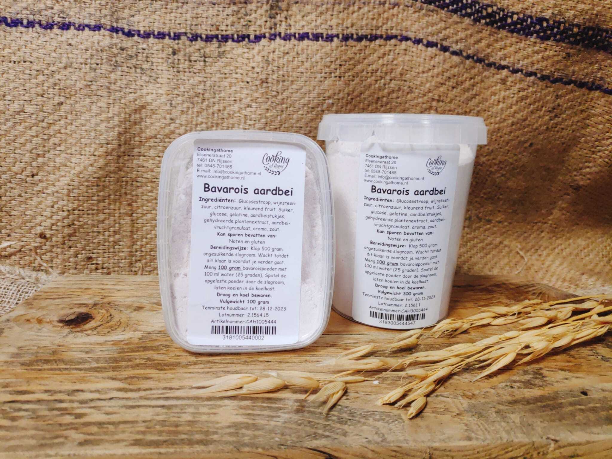 Bavarois Aardbei 100 gram