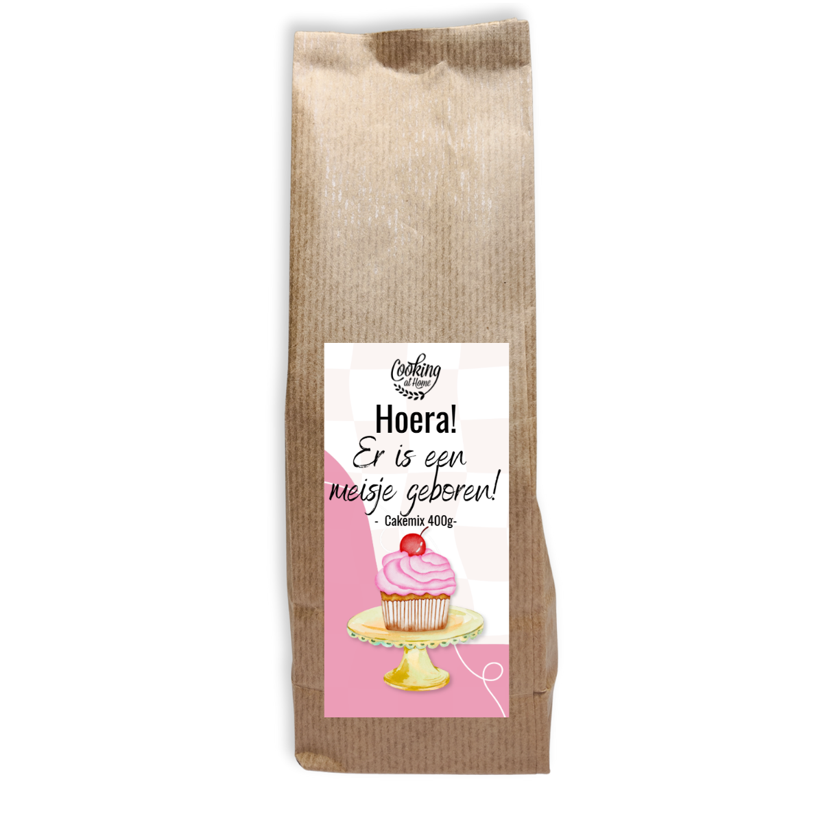 Cadeaucake 'Hoera er is een meisje geboren!'