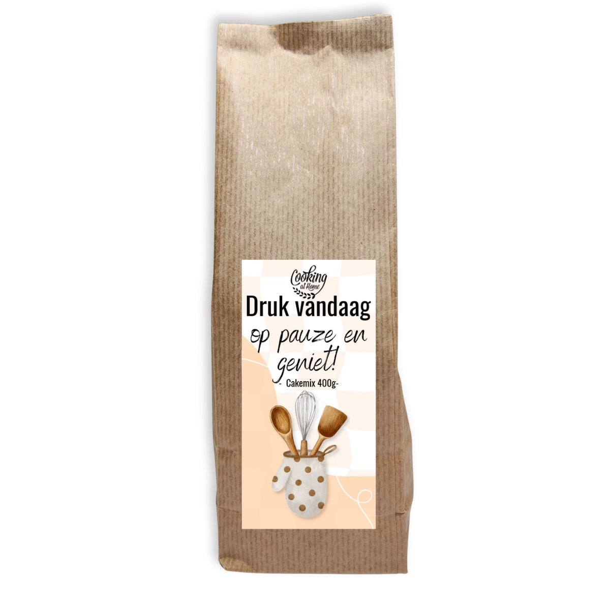 Cadeaucake 'Druk vandaag op pauze en geniet'