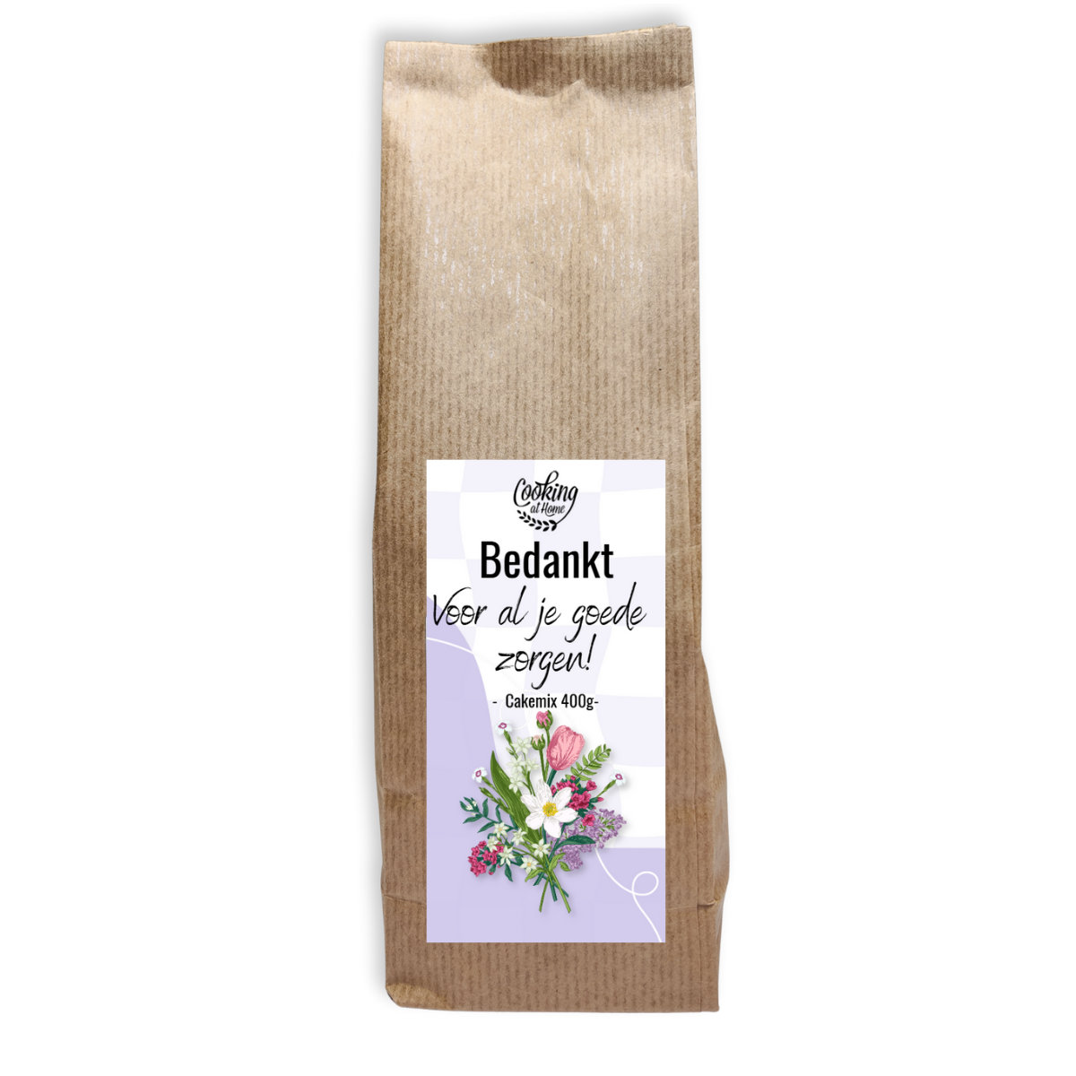 Cadeaucake 'Bedankt voor al je goede zorgen'