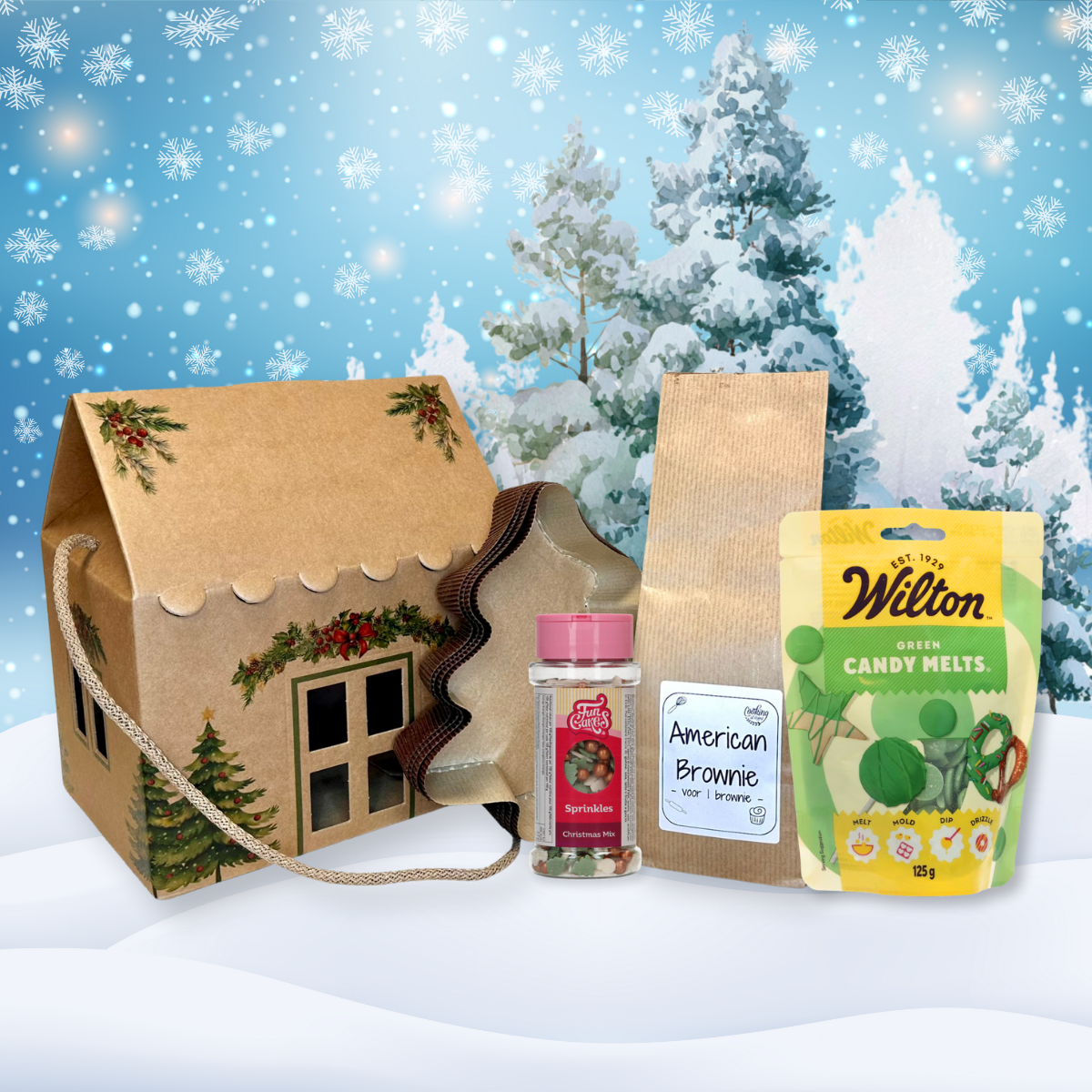 Kersthuis_Bos_van_brownies Kersthuis 'Bos van Brownies'