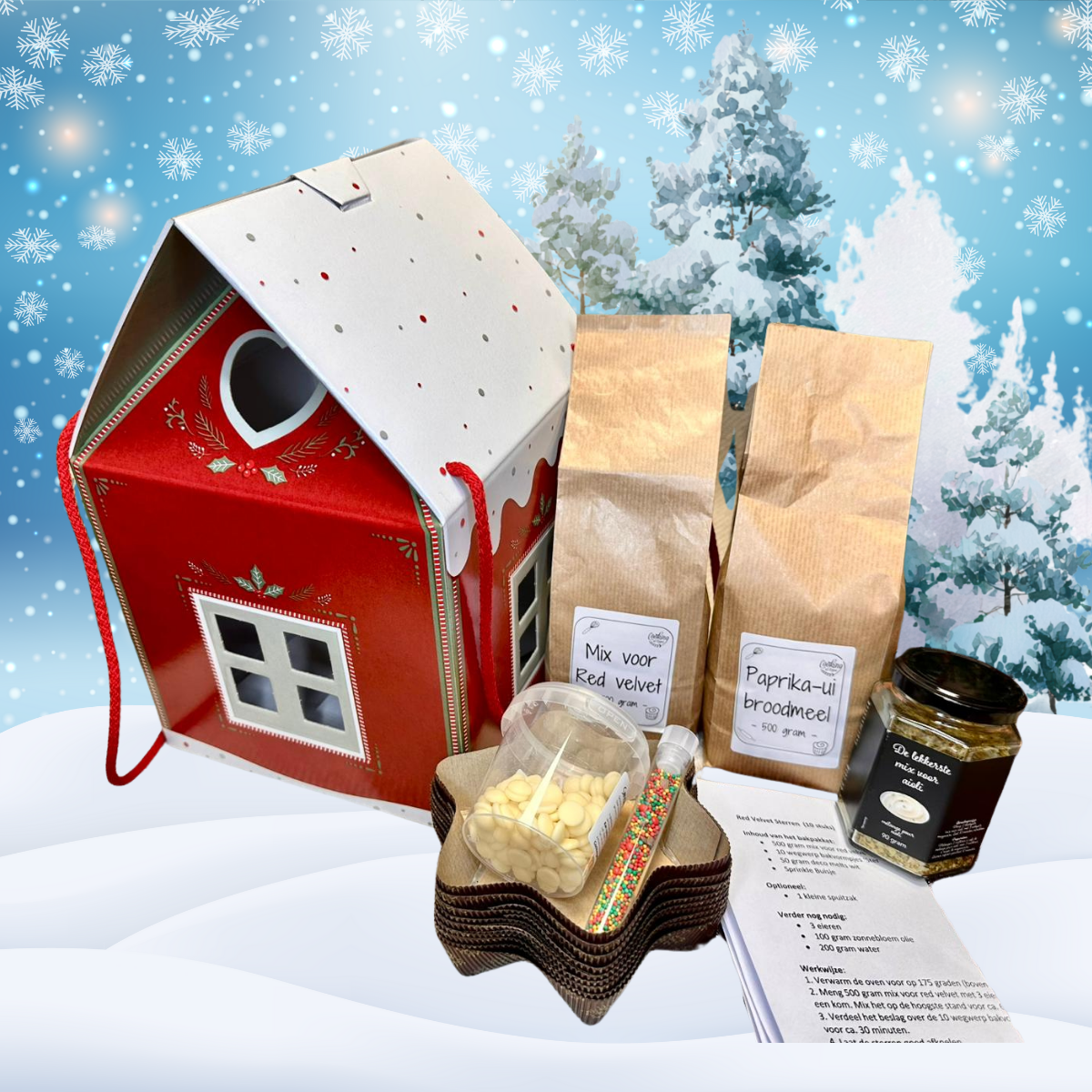 Kersthuis 'Starry Winter'