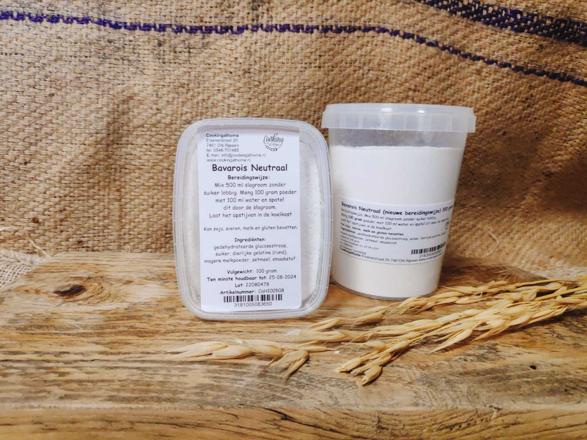Bavarois Neutraal 300 gram