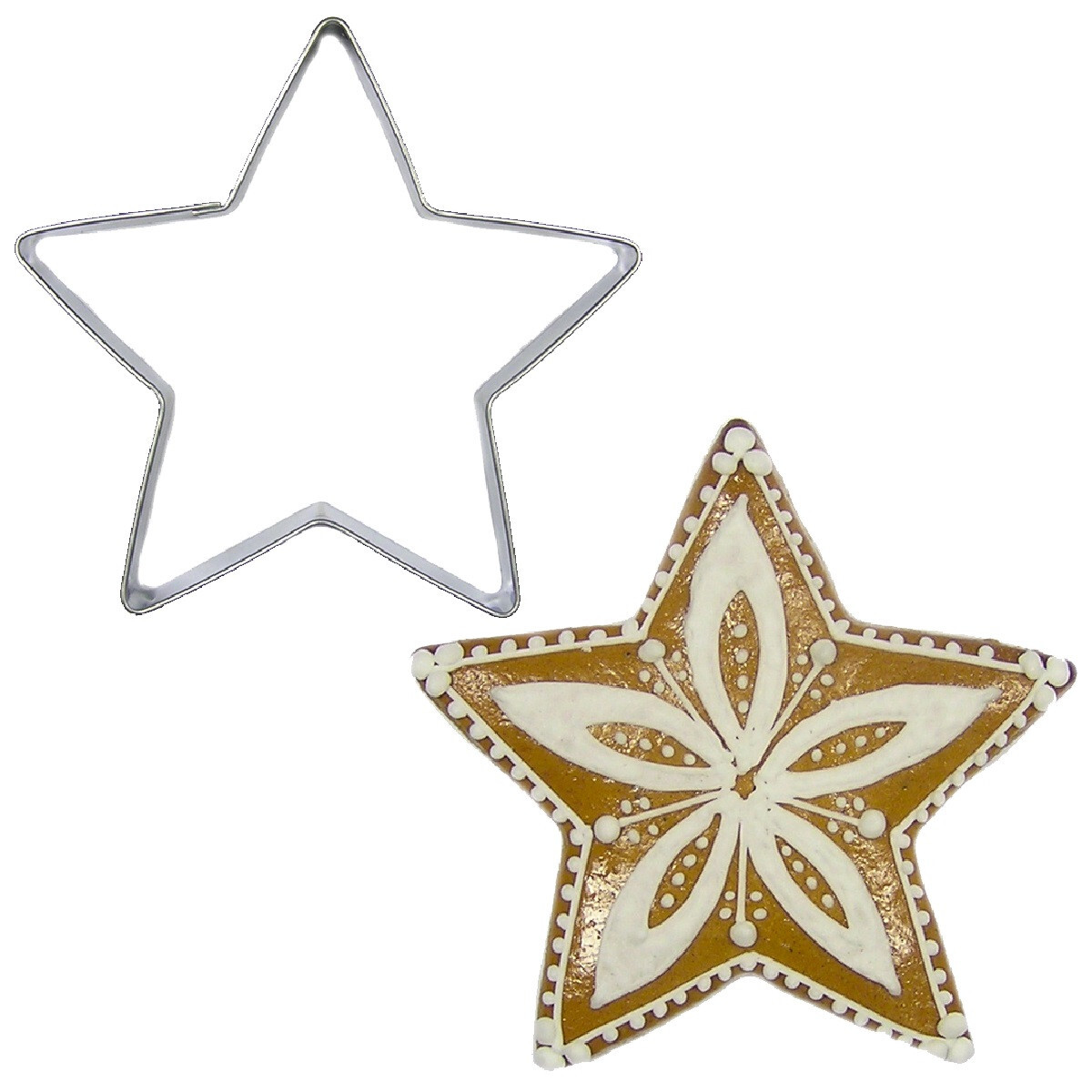 BrandNewCake Uitsteker Ster RVS 7,5cm