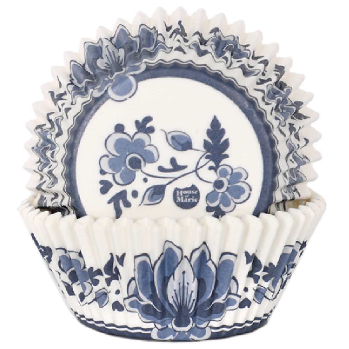 Cupcake Cups Delfts Blauw 48st