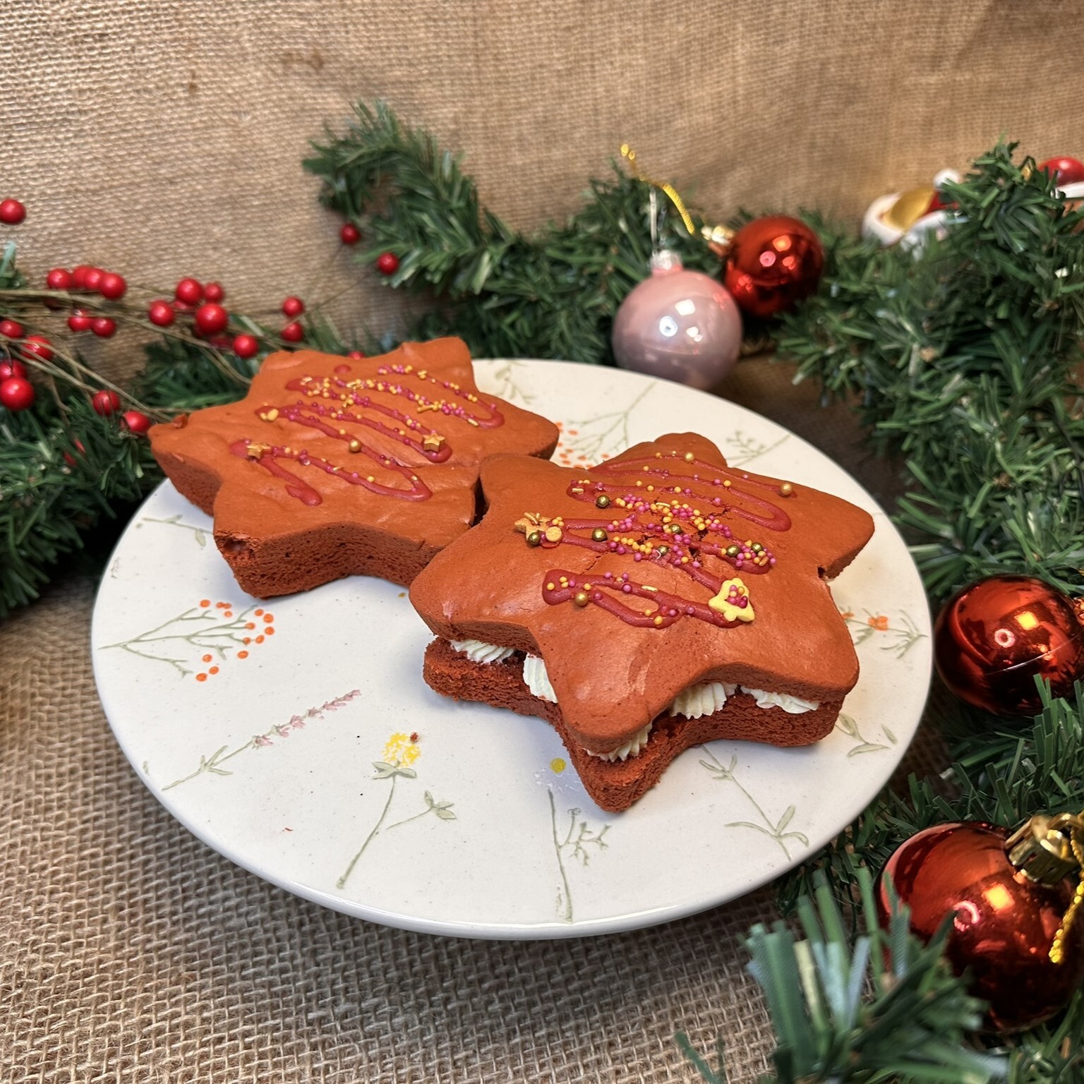 Bakpakket Red Velvet Sterren (9 stuks)