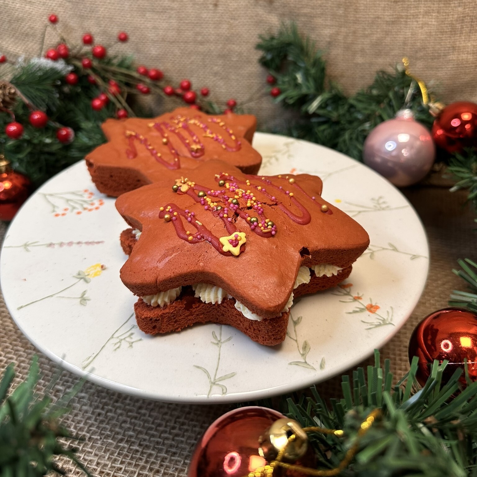 Bakpakket Red Velvet Sterren (9 stuks)