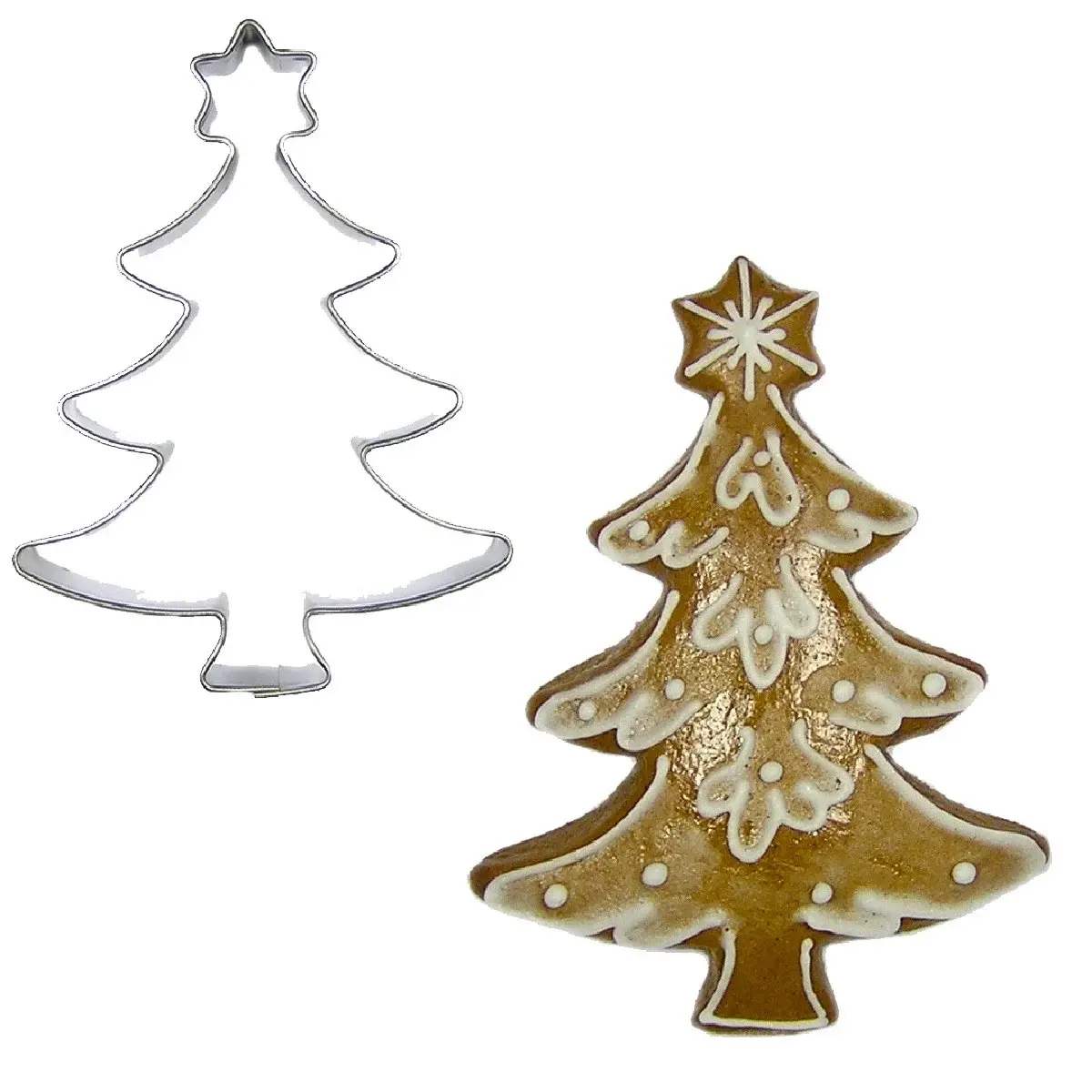 BrandNewCake Uitsteker Kerstboom met Ster RVS