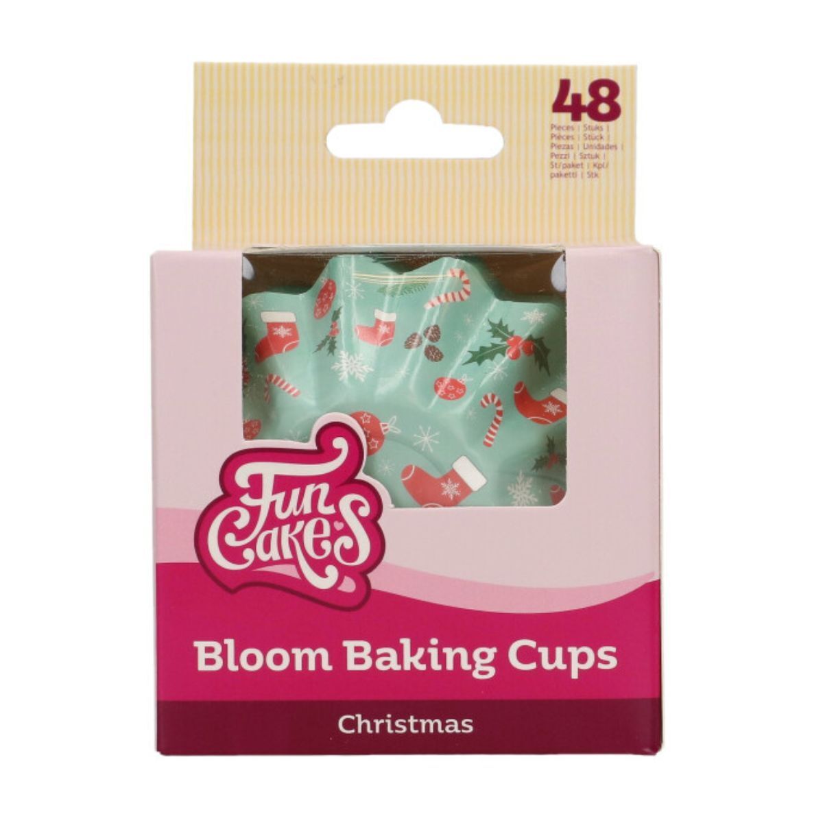 FunCakes2025_F84495_FunCakes_Bloom_Baking_Cups_Christmas_1_JPG FunCakes Bloom Baking Cups Kerst pk/48