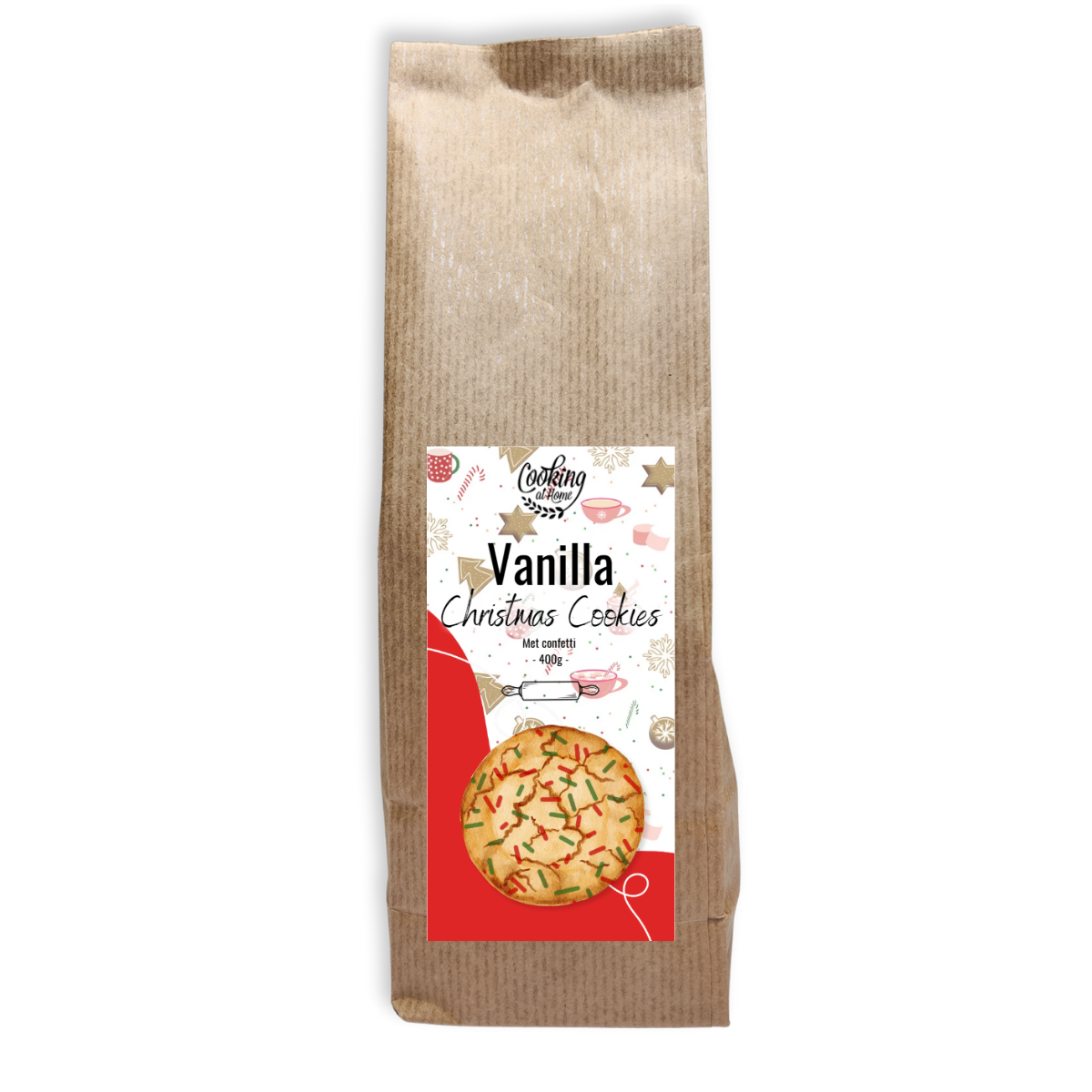 Vanilla Christmas Cookies - met confetti 400g