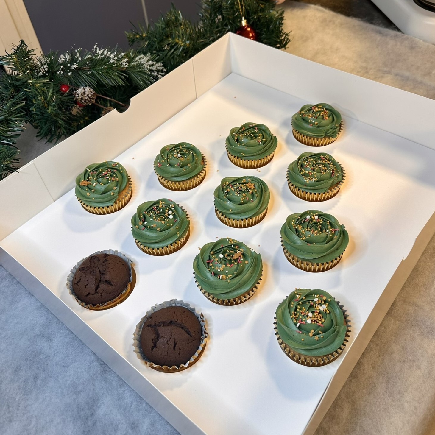 Bakpakket Kerstboom Cupcakes