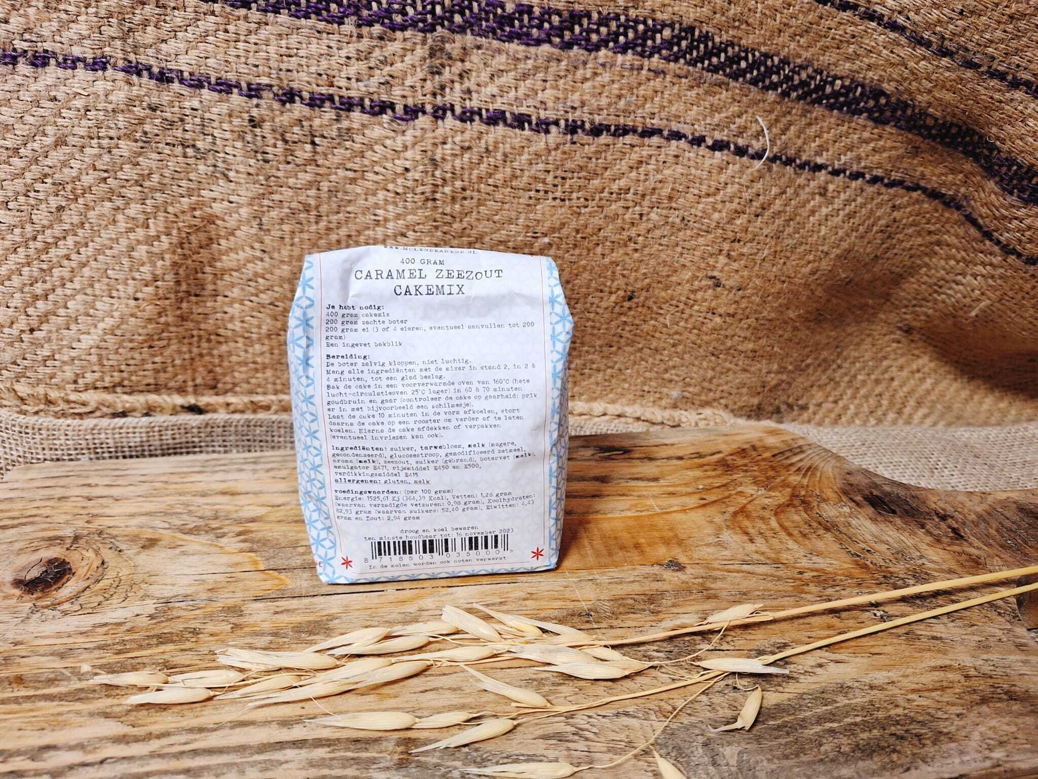 Caramel Zeezout Cakemix 400 gram