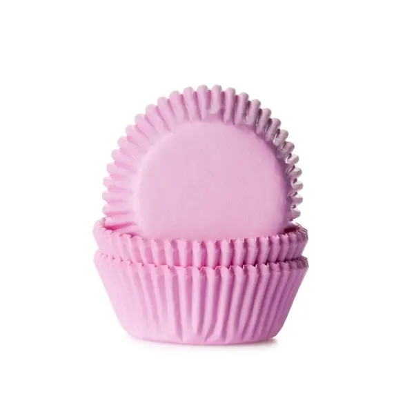 Cupcake cups MINI Effen Licht Roze - 500 stuks HoM