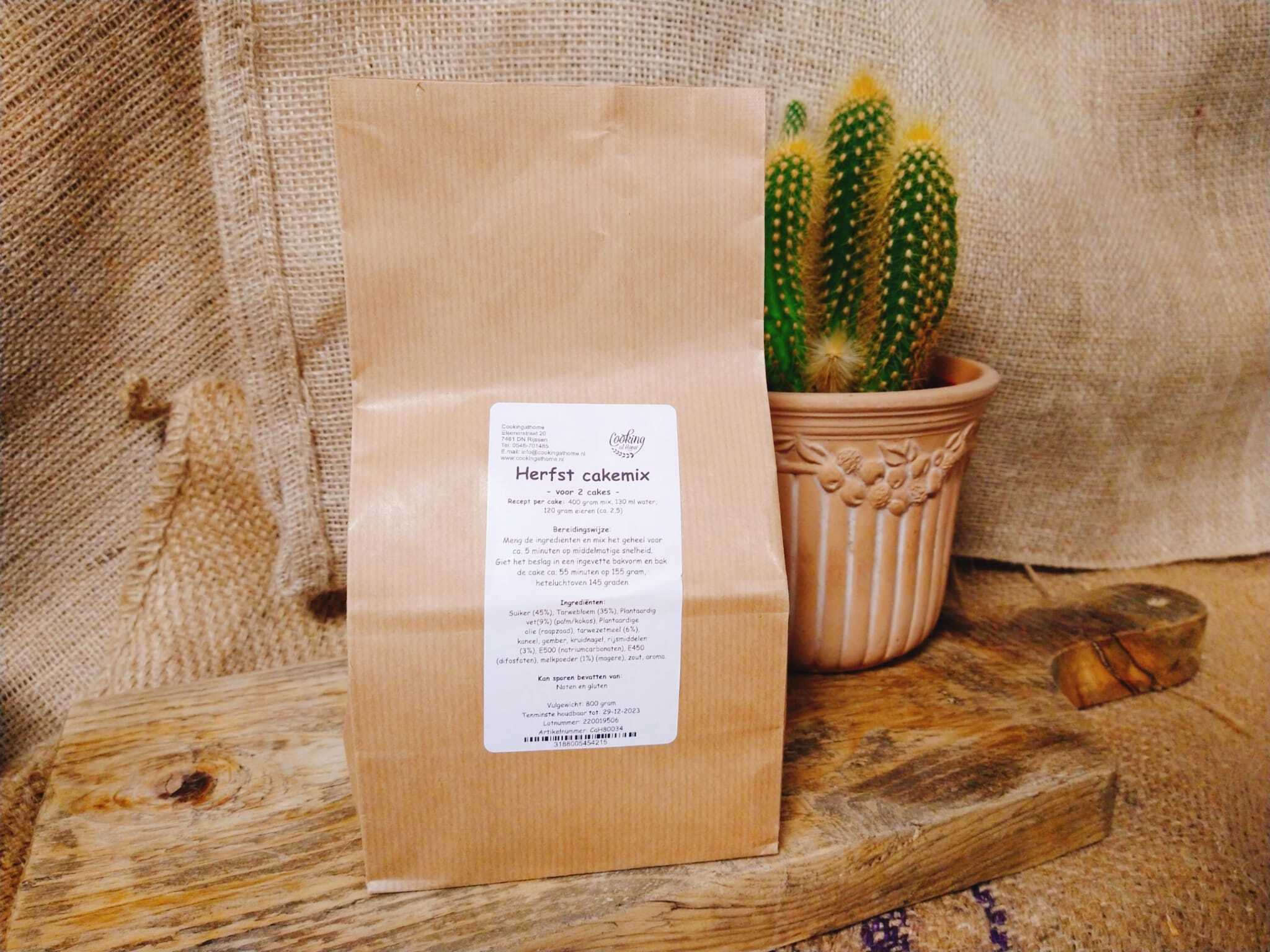 Herfst cakemix 800 gram (CaH)