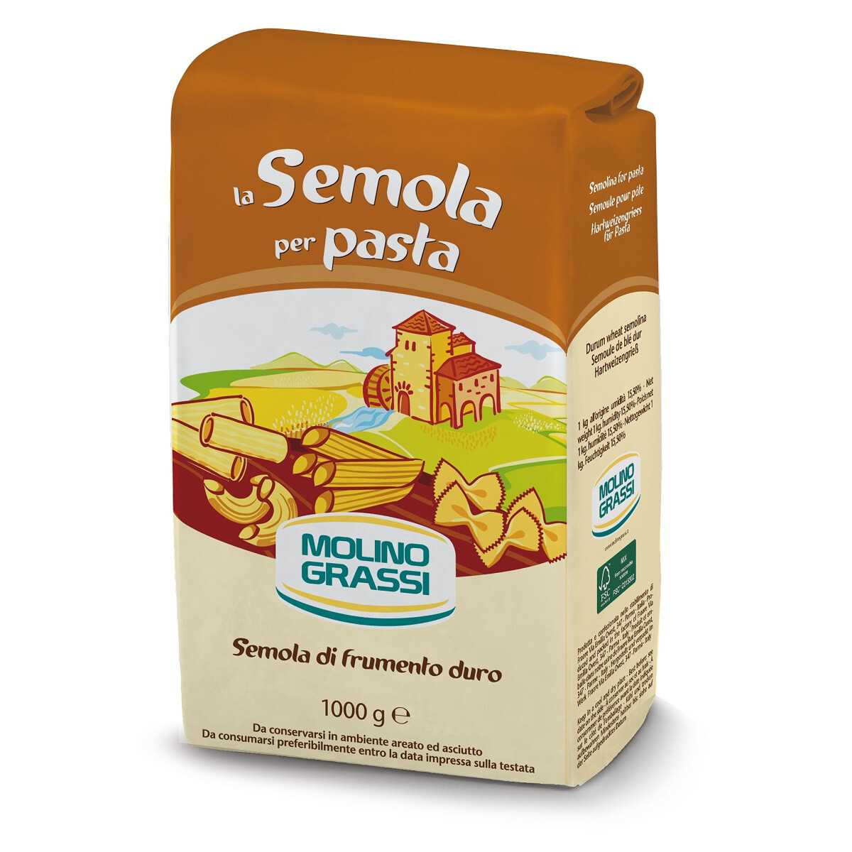 Italiaanse Bloem Semola (droge pasta) 1kg