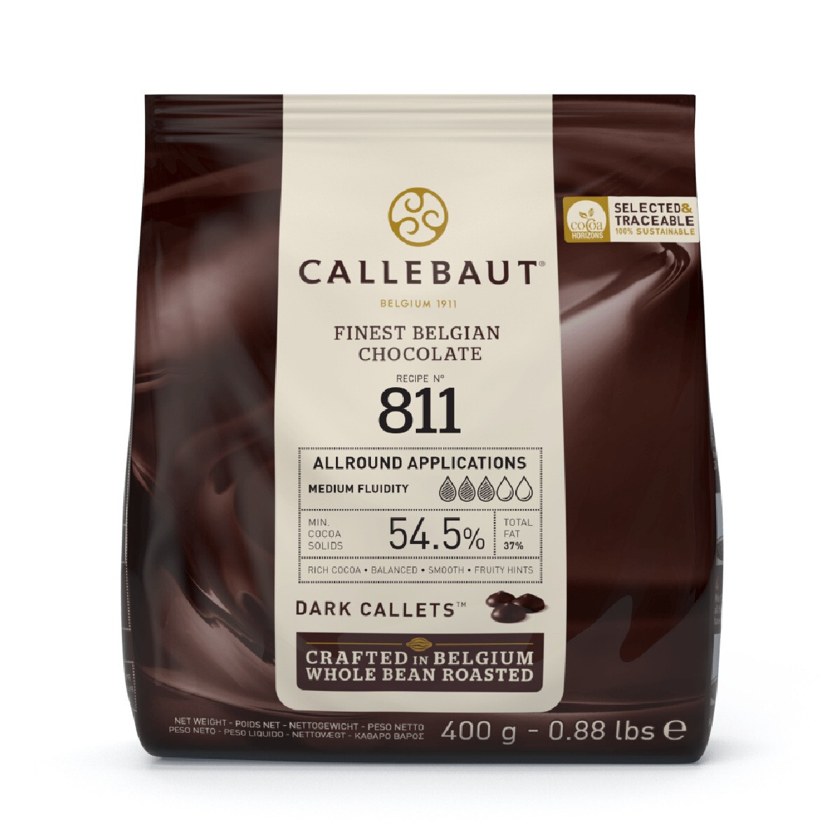 Callebaut Chocolade Callets Puur (811) 400g