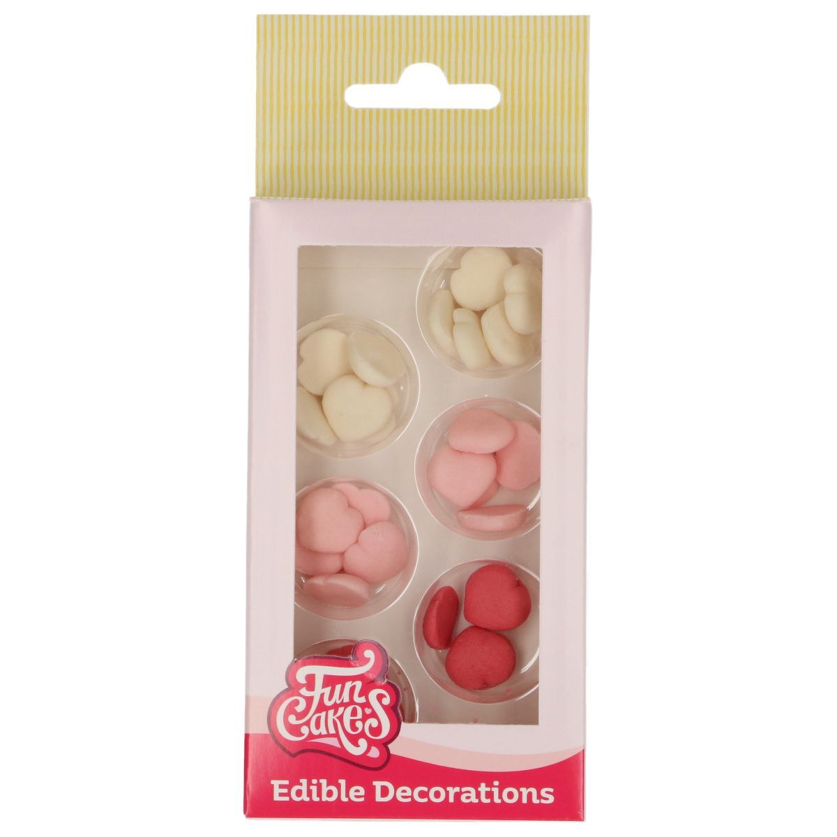 FunCakes Fondant Decoraties Hartjes Klein Assorti set/30