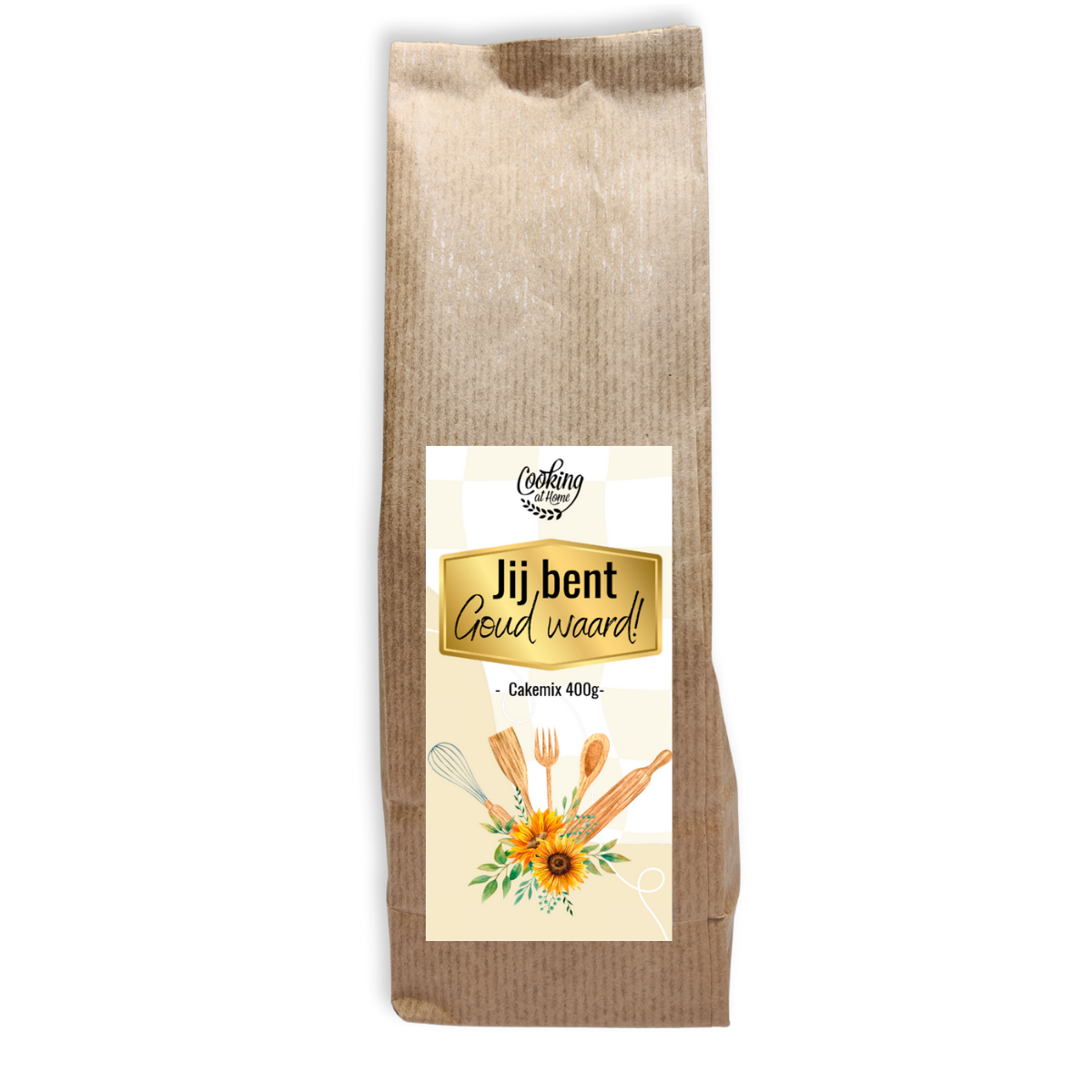 Cadeaucake 'Jij bent goud waard!'