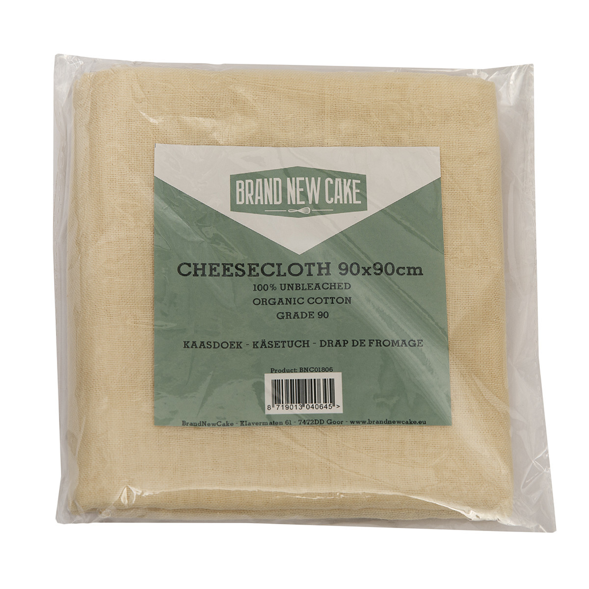 BrandNewCake Kaasdoek Ongebleekt Katoen 90x90cm