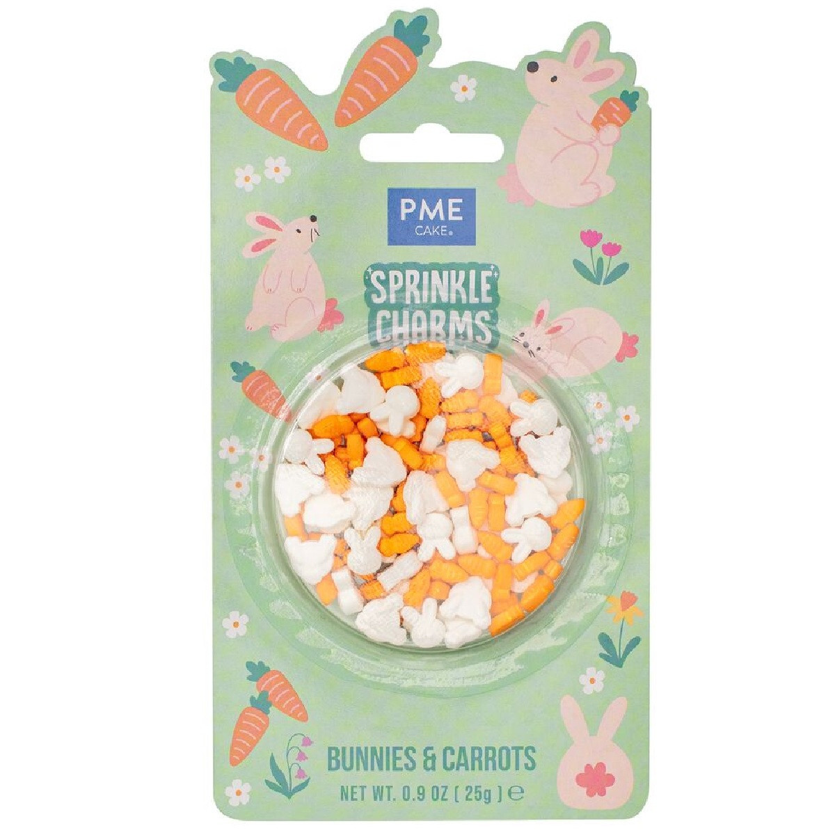 PME Sprinkle Charms Konijnen & Wortels 25g