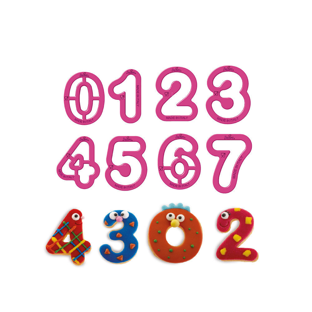 Decora Koekjes uitstekers Nummers 1 t/m 9